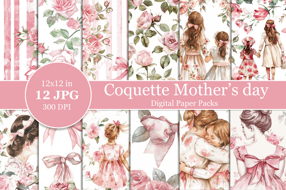 Coquette Mother s Day Digital Paper: A Practical Review for Creative Professionals