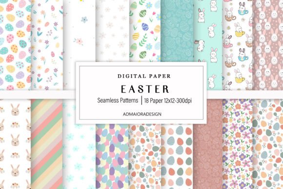 Easter Seamless Digital Paper for Creative Projects