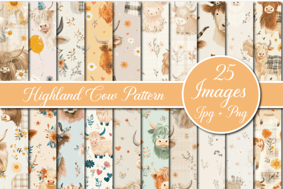 Highland Cow Pattern Digital Paper: A Strategic Asset for Branding and Creative Operations
