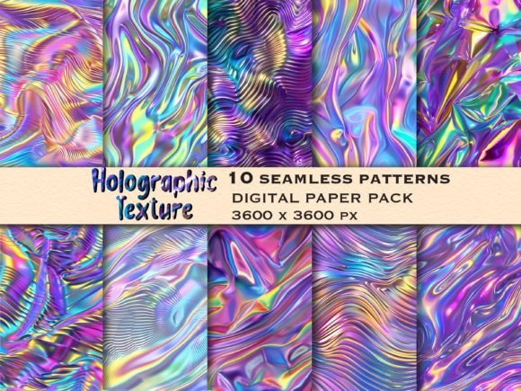 Holographic Seamless Pattern Bundle