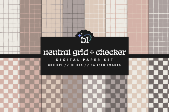 Neutral Grid and Checker Digital Paper Set: A Practical Evaluation for Designers