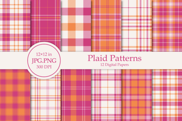Pink and Orange Plaids: Elevating Design Projects with Effortless Elegance