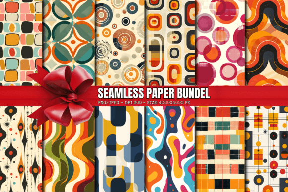 Retro Digital Paper Seamless Pattern-21: A Versatile Toolkit for Creative Projects