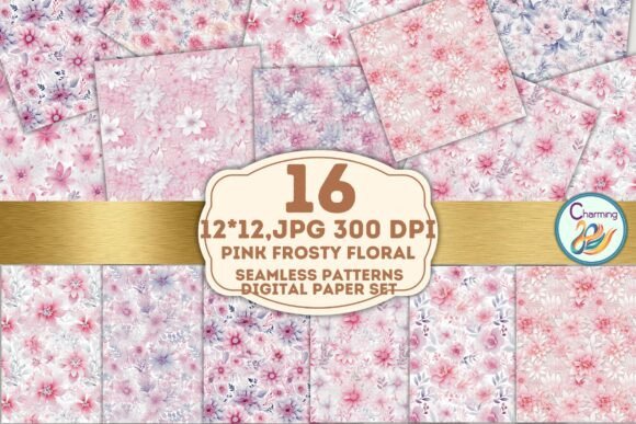 Seamless Papers Pink Frosty Floral: A Versatile Digital Asset for Creative Projects
