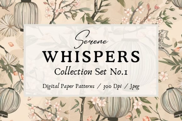 Serene Whispers Digital Paper Pack