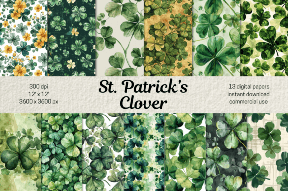Shamrock Clover St. Patrick s Day Paper: Elevate Your Creative Projects with Instant Luck