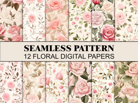 The Timeless Allure of Pink Roses Seamless Rose Floral Pattern in Modern Design