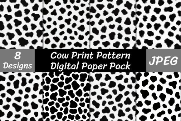 Unlock Creativity with a Cow Print Digital Paper Pack