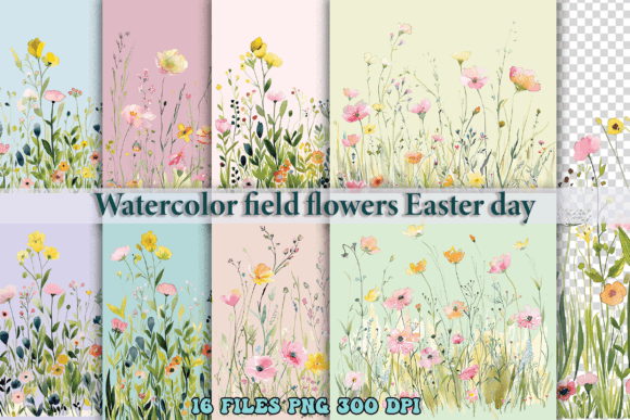 Watercolor Field Flowers Easter Day PNG: What You Actually Get and How to Use It Right